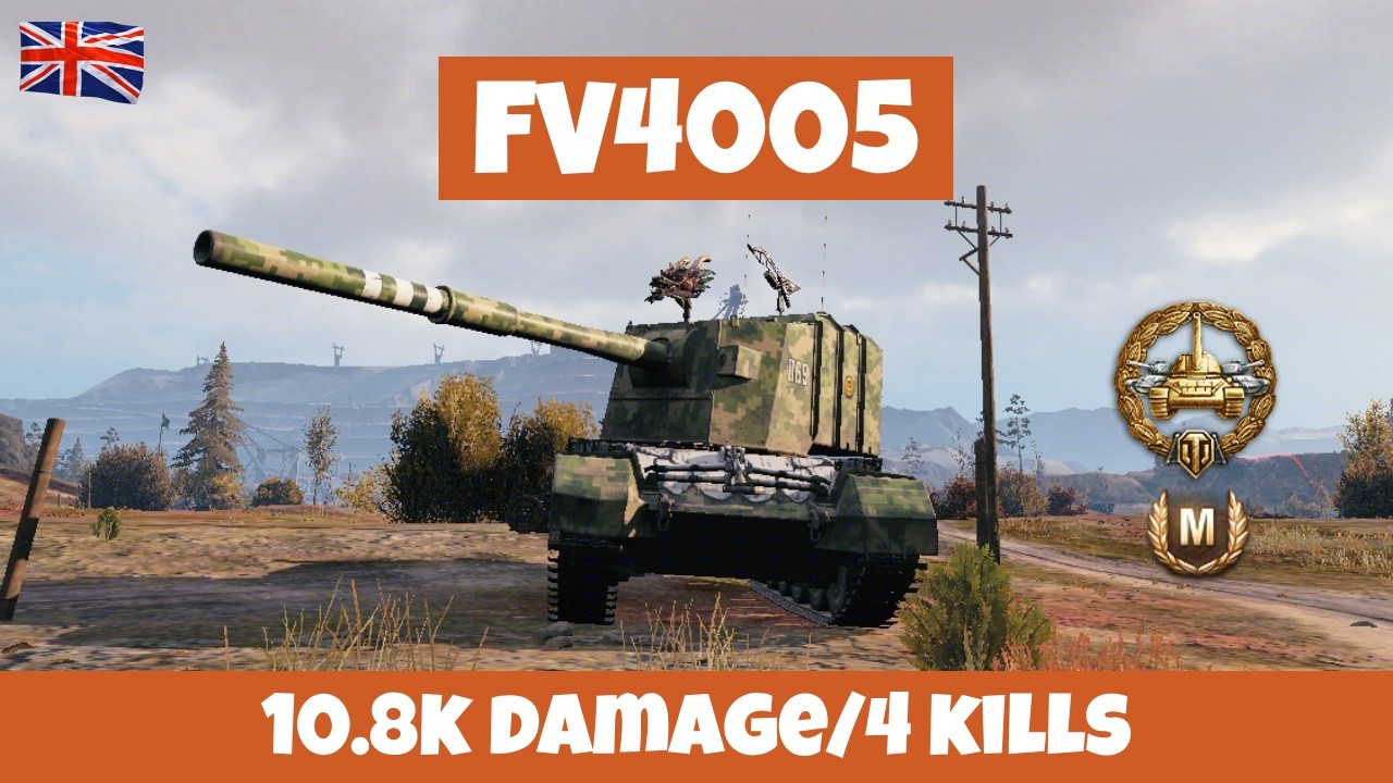 FV4005 — BADA BOOM MONSTER🏆10.8K DAMAGE/4 KILLS | WoT Replay