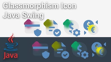 Java Swing Glassmorphism Icon Customization with SVG | Step-by-Step Tutorial
