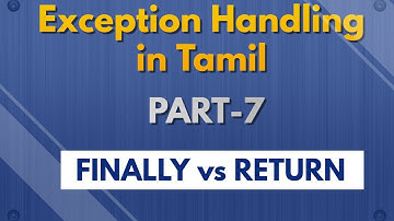 Java Exception Handling in Tamil - finally vs return - Part 7 - Payilagam