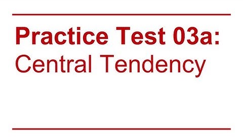 Data Sense 03: Central Tendency / Review of Quiz 2