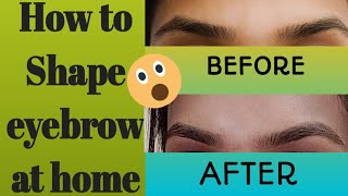 How to Shape Eyebrows at home | Threading super easy at home | Fashion with Roshni