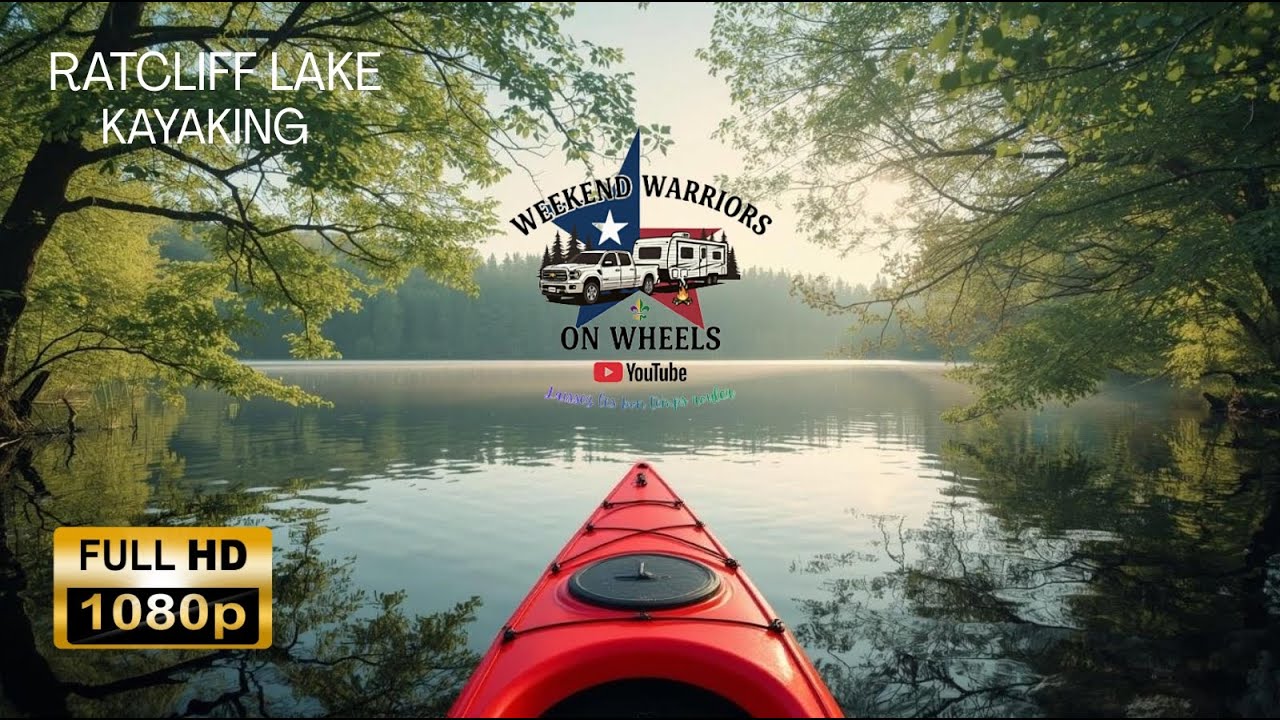 Kayak Paddling a Lake ASMR, Water & Bird Sounds, Relaxing Nature Video w/ Acoustic Background Music