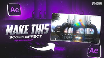 Best Scope Effect for Pubg Montages | Tutorial by @SuvajitHindiGaming | Siddha Edits