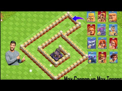 Max Coc Max Cannon vs Max Troops #coc #clashofclans #trending - YouTube