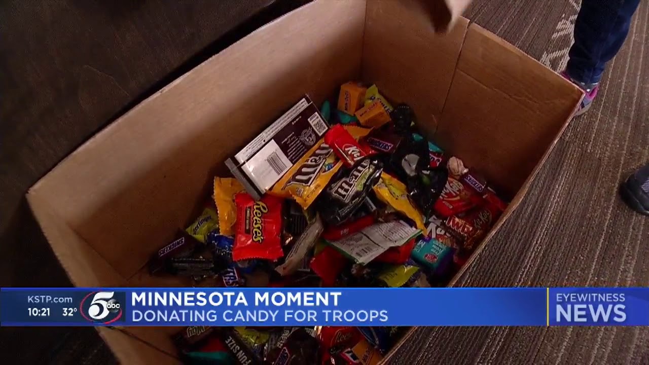 Minnesota Moment: Donating candy for troops gets kids free books