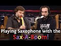 Playing Saxophone with the Sax-A-Boom! Jack Black + Chad LB!