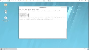 Port forwarding in Linux rhel7