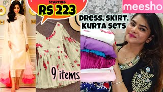 Meesho Dress/Skirts/Kurta sets haul ...