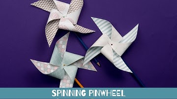 HOW TO MAKE A PINWHEEL THAT SPINS! Easy kids craft.