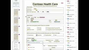 New patient registration form labelling with Form Recognizer Studio