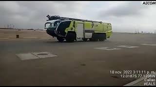 Latam Airbus A320 Crash Into Fire Truck In Lima Airport, Peru