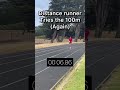 Distance Runner attempts the 100m #crosscountryrunning #trackandfield #shorts #sprint