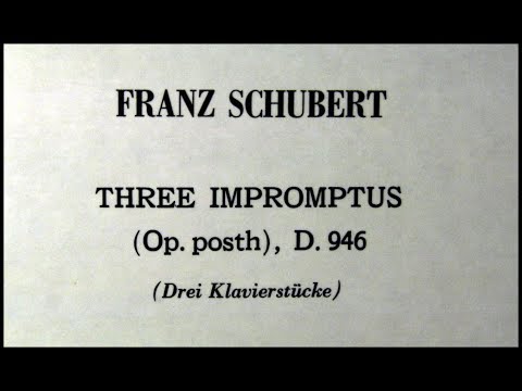 Schubert / Michele Boegner, 1966: Drei Klavierstucke (Op. posth.) D. 946