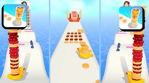 Max Levels Pancake Run🥬🍩🍪🍬🍭🍰 Walkthrough Gameplay iOS,Android Relaxing Video Update Level #shorts