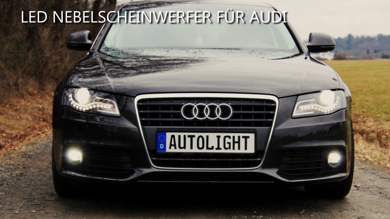 Umbau Anleitung LED Nebelscheinwerfer für Audi A4 B8 Limousine