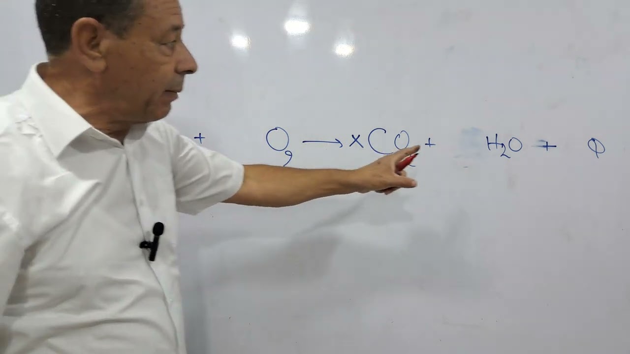 موازنة معادلة إحتراق الفحوم الهيدروجينية