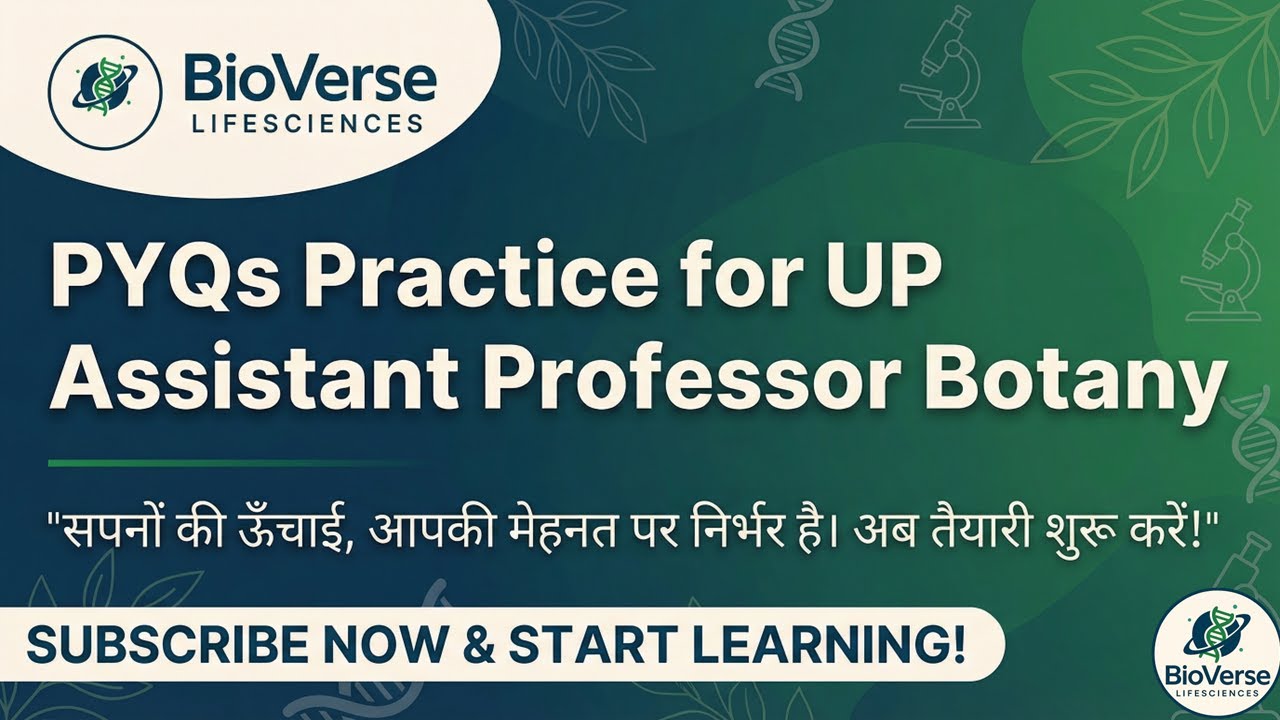 UP Assistant Professor Botany – Previous Year Questions (Concept + Tricks)
