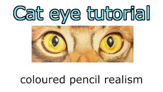 CAT EYE TUTORIAL - How to draw a cat's eye with coloured pencil. Polychromos and Derwent Drawing. CAT EYE TUTORIAL - How to draw a cat's eye with coloured pencil. Polychromos and Derwent Drawing.