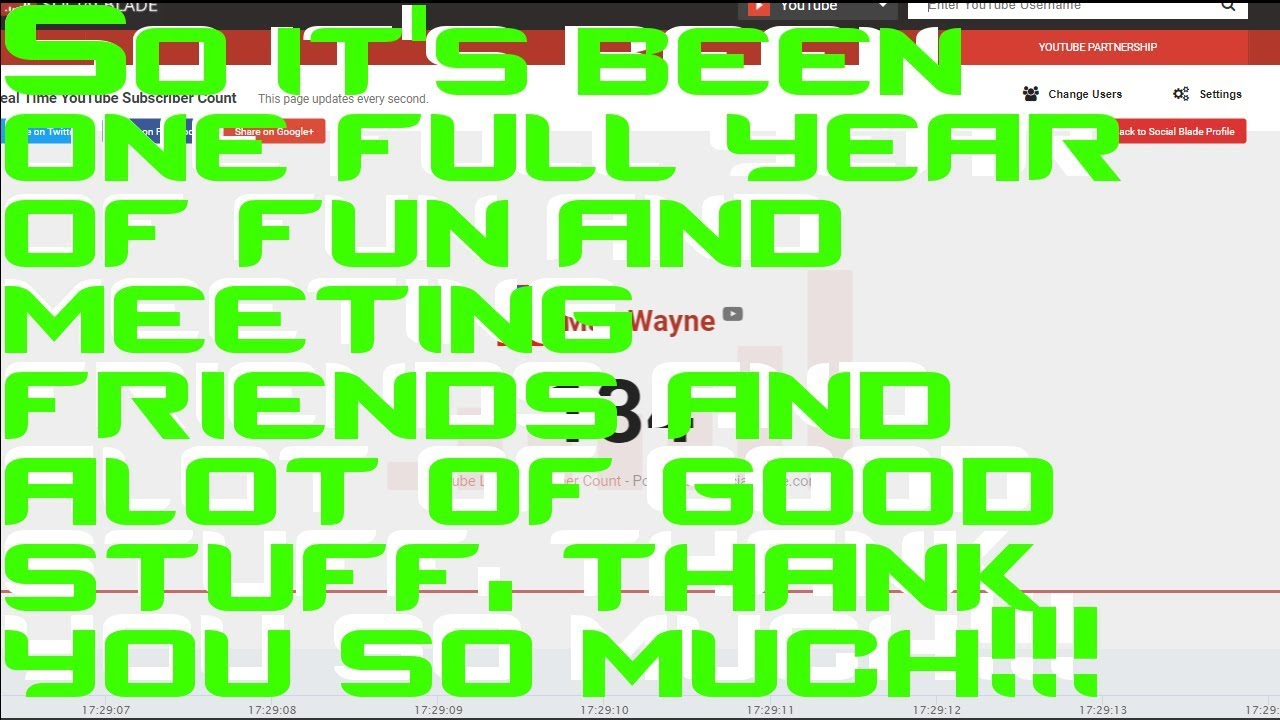 THANK YOU SO MUCH FOR 1 FULL YEAR OF FUN!! - YouTube