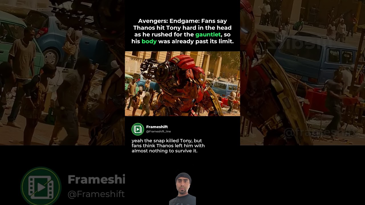 How Thanos weakened Tony before the final snap #shorts #viral #Movie #cinema #marvel #DC