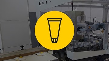 Packaging of respirator masks on beck-Serienpacker SXJ