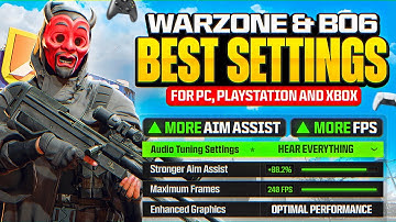 #1 BEST SETTINGS for WARZONE VERDANSK & BO6! (Best PS4 / PS5 / XBOX / PC Controller Settings)