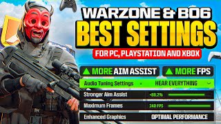 #1 BEST SETTINGS for WARZONE VERDANSK & BO6! (Best PS4 / PS5 / XBOX / PC Controller Settings)