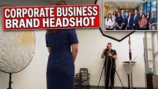 Corporate Group Photo Composite and Business Branding Headshots Sacramento, California