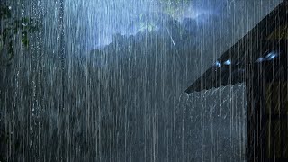 DEFEAT Insomnia in 3 MINUTES with Terrible Heavy Rain & Powerful Thunder at Night | Rain for Sleep