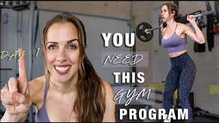 WEIGHT LIFTING “GYM” program YOU NEED - DAY ONE | 3 Day Split | Full Body Workouts