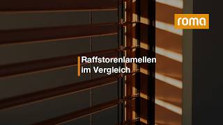 Raffstorenlamellen im Vergleich: CDL, GL, DBL & Z‑Lamelle | ROMA