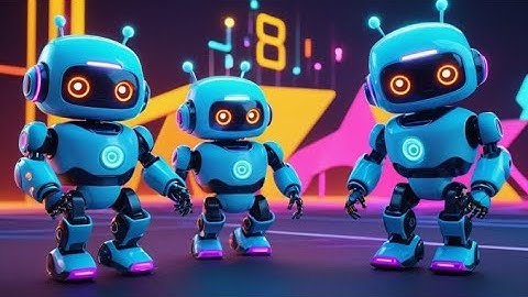 Six Little Robots Beep and Bounce + More Nursery Rhymes & Kids Songs