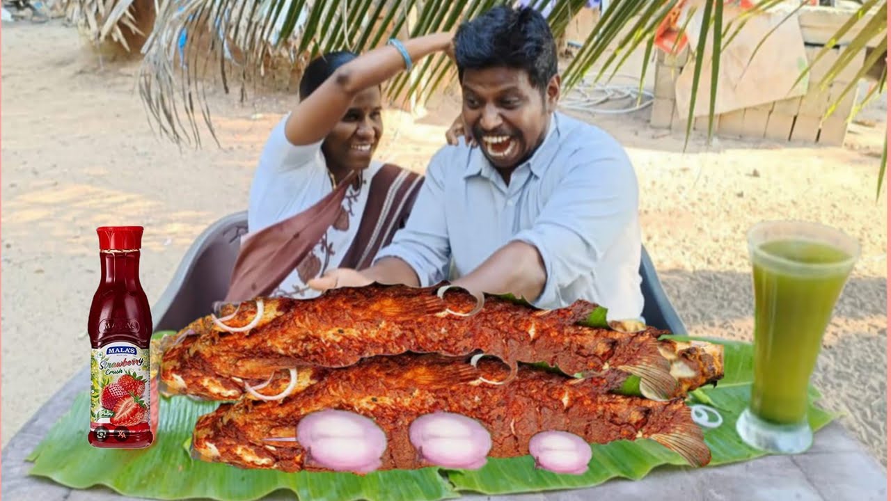 Big fish fry eating prank on wife 😂🤣Amazing re-action on Neem kashayam