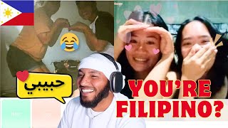 This Tagalog speaking Arab SURPRISES Filipinos on OmeTV