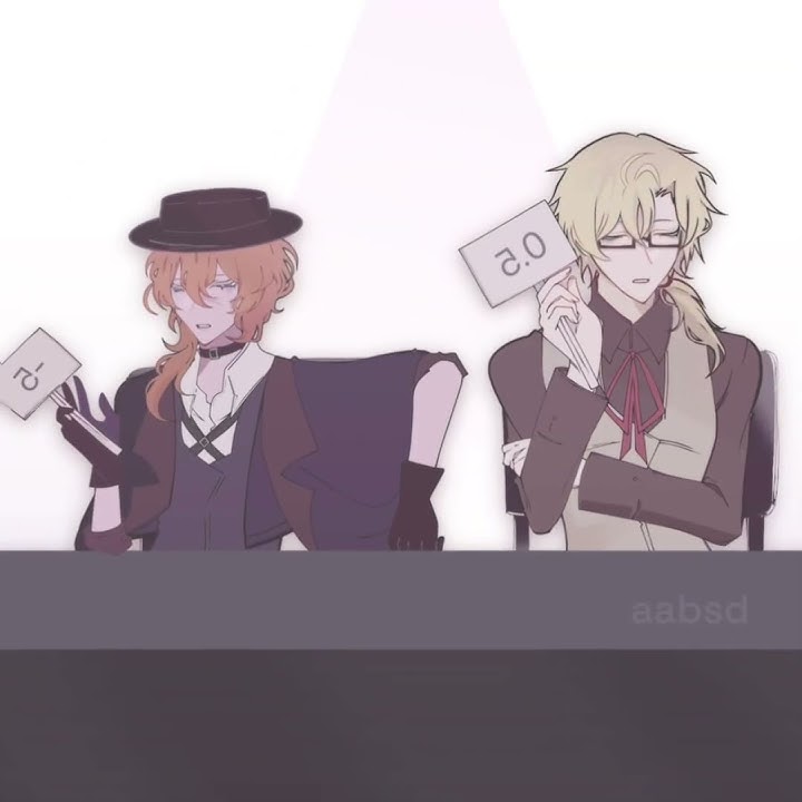 If I were Kunikida and Chuuya I’d be looking too… 🤭 #bsd #dazai #ship #gacha