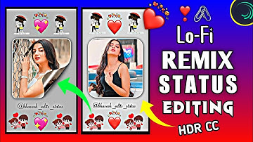 New Page Curl🔥Lo-Fi Remix Status Video Editing | Alight Motion New Trending Reels Video Editing |