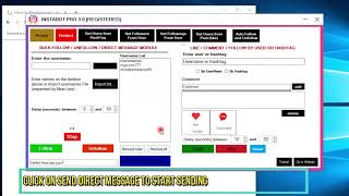 InstaBot PRO: How to Send Instagram Messages (DM) from PC