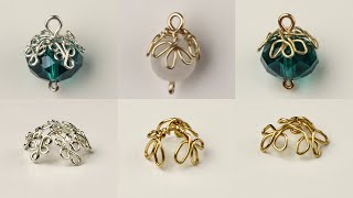 More DIY Wire Bead Caps // Leaf Motif Tutorial