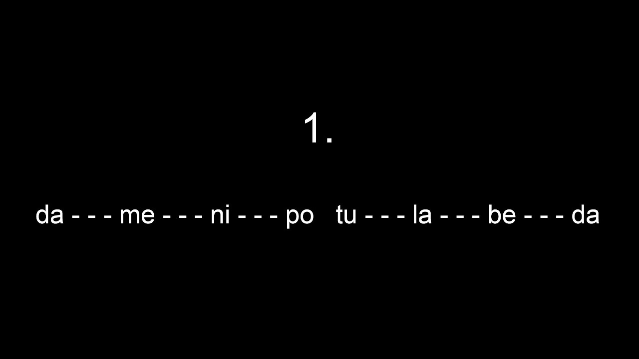 Po Tu La Be Da | 1 to 10 // singing exercises - LOW to HIGH