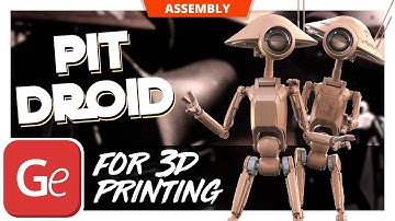 Pit Droid 3D Printing Model | Assembly by Gambody