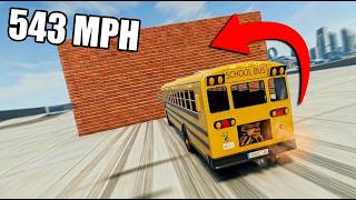 SCHOOL BUS vs. BRICK WALL (BeamNG Drive)