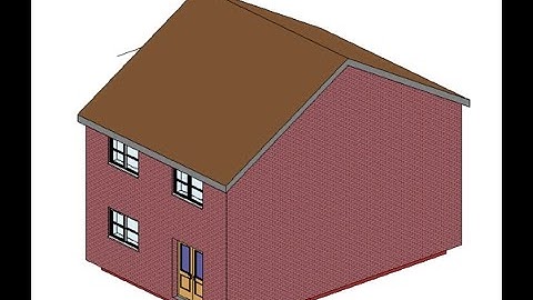 House Design 10 Roof by Footprint Revit Tutorial