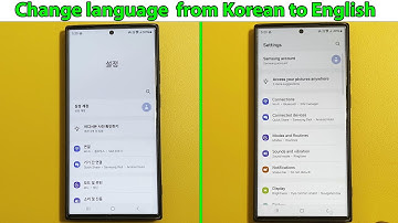How to change language on samsung phone from korean to english