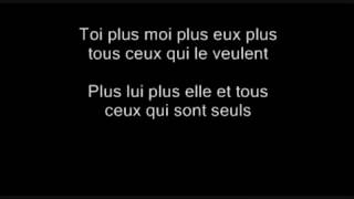 Grégoire avec paroles Toi Plus Moi chords