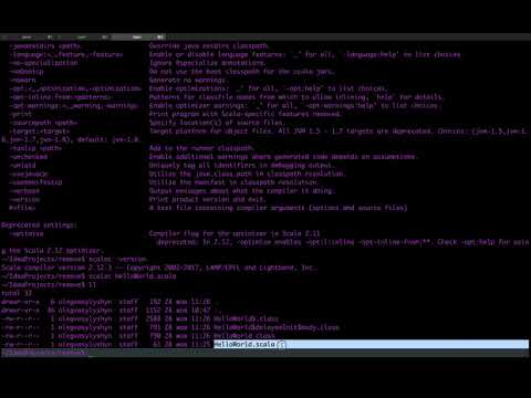 23) Scala. Run program from terminal