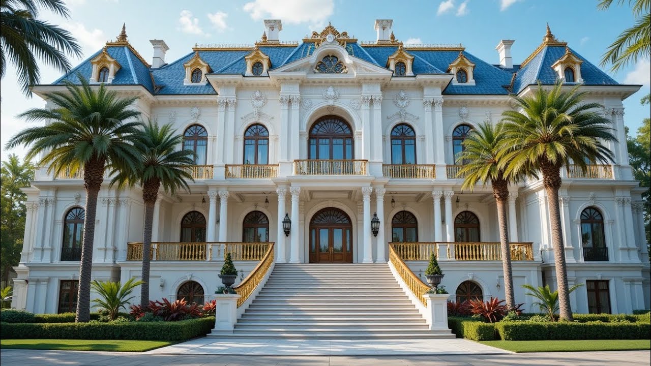 🏰 Поместье Royal Blue — неподвластный времени особняк мечты в стиле французского барокко, воплоща...