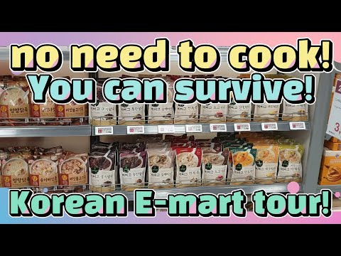 Survive with instant food at Emart (Korean grocery store like <strong>Wal</strong>-<strong>Mart</strong>)+ food names |Korean things|
