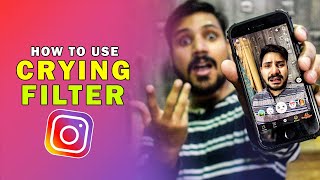 How to Use Crying Filter On Instagram | Viral Sad Face Filter | Hindi Urdu 2022