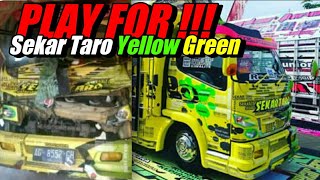 TRUK SEKAR TARO YELLOW GREEN KECELAKAN SEMALAM
