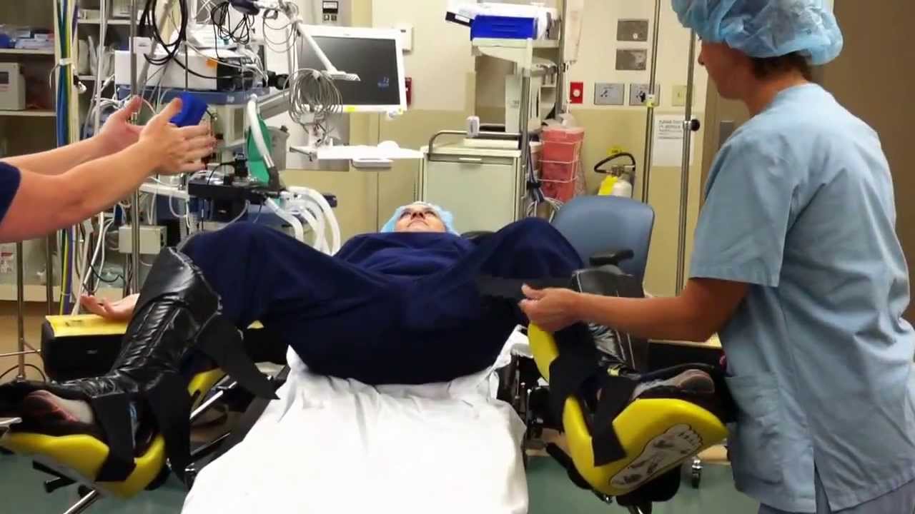 Demonstration of lithotomy position0312 - YouTube